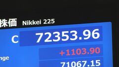 【速報】日経平均株価 終値として初の7万2000円台　再び最高値更新 1103円高| TBS CROSS DIG with Bloomberg