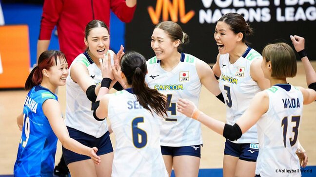 バレー女子日本代表、格上ポーランドに勝利し世界ランキング逆転　途中出場の秋本＆北窓が流れ変える【ネーションズリーグ】|TBS NEWS DIG