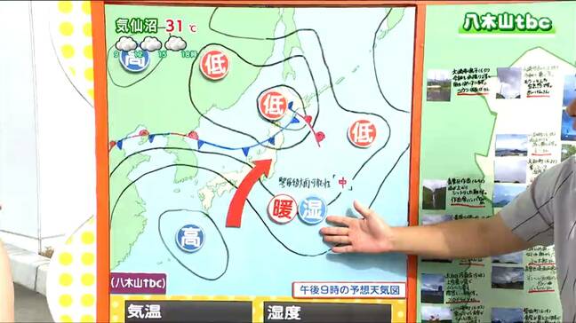 「雲が多く大気の状態不安定、局地的に激しい雷雨のおそれ」tbc気象台　29日|TBS NEWS DIG