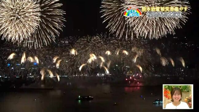 夏の夜空に大輪の花　湯之平からのサマーナイト大花火　鹿児島市【亀ちゃんのかごしま撮った！】|TBS NEWS DIG
