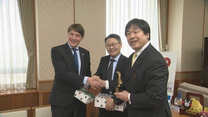 週3回運行の維持を目指す カーゴルックス航空が馳知事表敬　|　石川県のニュース｜MRO北陸放送