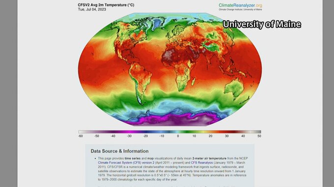 世界の平均気温が2日連続で観測史上最高　今月4日は17.18度　米大学の研究チーム調査|TBS NEWS DIG