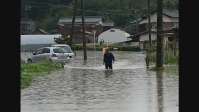 【大雨】鳥取県内で道路冠水相次ぐ　約1万3000人対象に「避難指示」　観測史上最大の１時間雨量も記録|TBS NEWS DIG