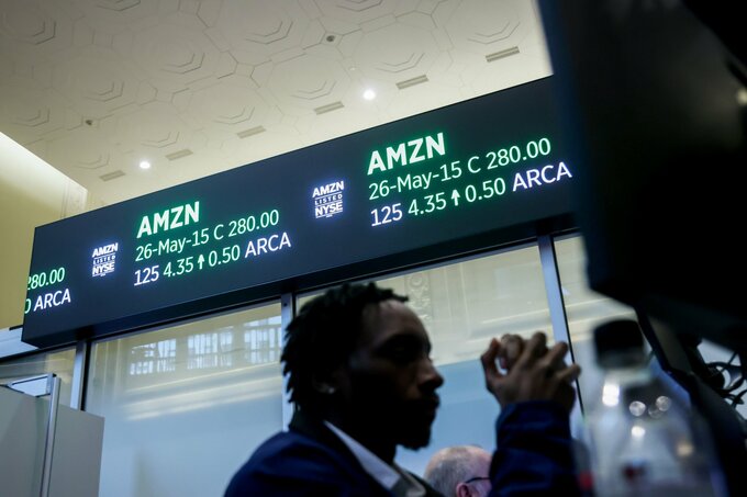 アマゾン株上昇、時価総額3兆ドル突破－アップルなどに続き5社目
