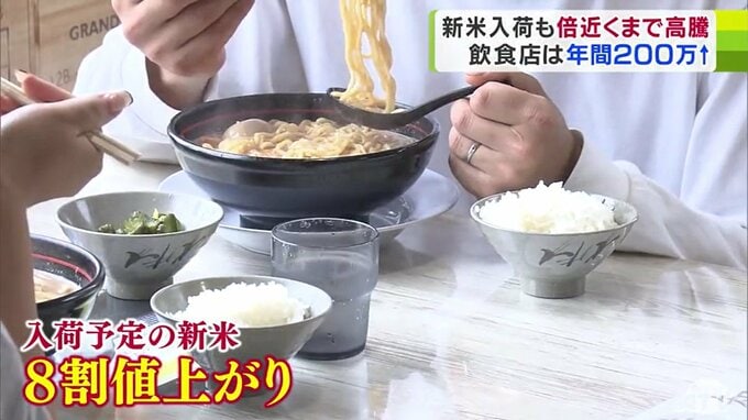 「完全に死活問題」約200万円の負担増の飲食店から悲鳴「利益なくなる…」“令和の米騒動”品薄の次は新米が高値に　背景に相次ぐ『企業』の買い付け「あほみたいな値段がつきますよ」玄米1俵で2万円超　|　青森のニュース│ATV NEWS│青森テレビ