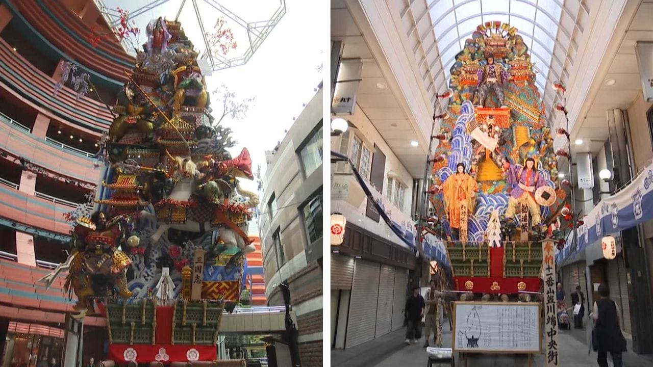 【豪華絢爛!今年の飾り山笠】十番山笠・キャナルシティ博多 十一番山笠・川端中央街 | TBS NEWS DIG