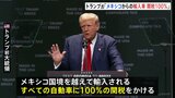 米・トランプ氏 大統領選勝利で「メキシコから輸入のすべての自動車」に“100％の関税”の考え表明|TBS NEWS DIG