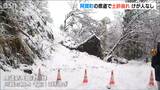 新潟県内では断続的に雨となっているところも 阿賀町の県道では土砂崩れ発生 8日は土砂災害に警戒【今後の雨・雪シミュレーション・1時間ごと】|TBS NEWS DIG