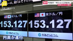 【速報】円高進行　一時1ドル＝153円前半に　2か月ぶりの水準| TBS CROSS DIG with Bloomberg