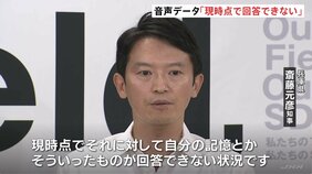 兵庫県・斎藤知事 “パワハラ・おねだり音声データ”に「詳細を承知していないので回答できない」会見で辞職改めて否定|TBS NEWS DIG