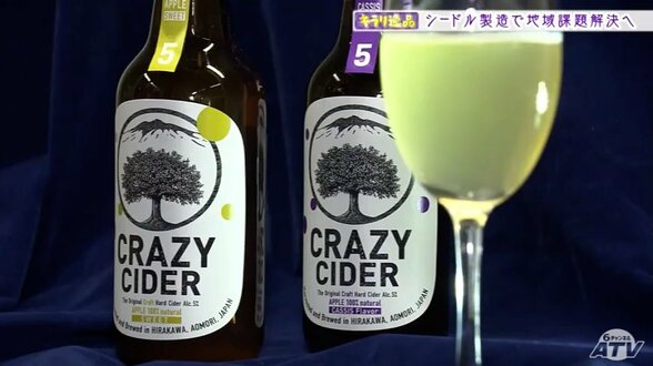 アメリカで主流の“辛口”シードル「クレイジーサイダー」青森県の温泉施設が製造 甘くない!?地域課題も一緒に解決 | 青森のニュース│ATV NEWS│青森テレビ