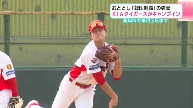 2024年「韓国制覇」の強豪 KIAタイガースの2軍がキャンプイン 高知市で3月3日まで|TBS NEWS DIG