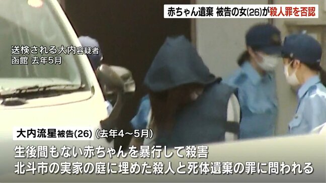 生後間もない赤ちゃん死亡 26歳の女の初公判「生まれた時から死んでいた」と殺人罪については否認 函館地裁|TBS NEWS DIG