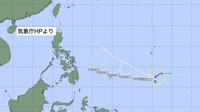 【台風情報】台風5号「ハグピート」　時速15キロで西南西へ　フィリピン東の海上達する予想　中心付近の最大瞬間風速25m【雨と風のシミュレーション】|TBS NEWS DIG