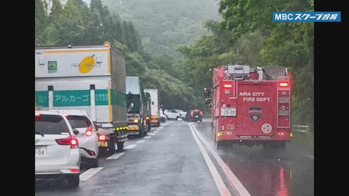 乗用車同士が正面衝突　県道40号「伊集院蒲生溝辺線」で通行止め 数人けが　鹿児島・姶良市|TBS NEWS DIG