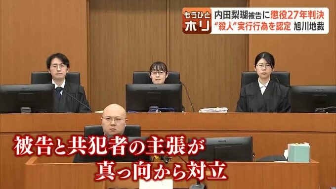 「被告人を懲役27年と処する」内田梨瑚被告（23）”殺人”の実行行為を認定【旭川女子高校生殺害】「この判決じゃ報われねえぞ」法廷に侵入した男が暴れ、休廷する場面も　|　北海道のニュース｜HBC北海道放送