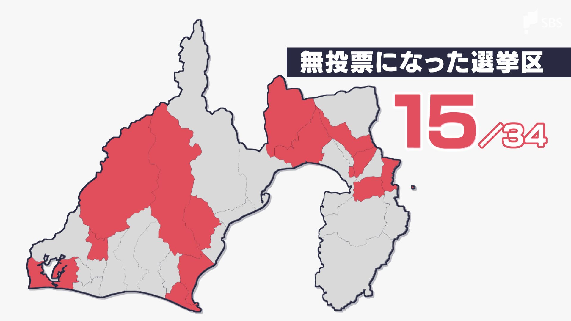 無投票当選 半数近い15選挙区に…静岡県議選告示も課題 有権者「意思表明×」議員「評価確認×」 TBS NEWS DIG (1ページ)