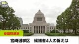 「物価高対策」「少子高齢化対策」「地方活性化策」「防衛・安全保障」 参議院選挙 宮崎選挙区 各候補者の訴え|TBS NEWS DIG