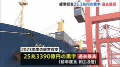 2023年度の経常収支25兆3390億円の黒字　前の年度に比べ約2.8倍となり過去最高| TBS CROSS DIG with Bloomberg
