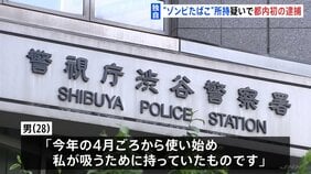 【独自】“ゾンビたばこ”「エトミデート」を所持か　男（28）を逮捕　容疑認める　医薬品医療機器法違反の疑い　都内で初の逮捕者　警視庁|TBS NEWS DIG
