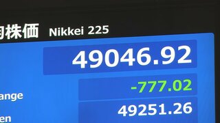 【速報】日経平均株価700円超下落で取引開始　“AIバブル”への警戒感消えず| TBS CROSS DIG with Bloomberg