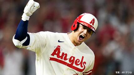 快挙！大谷翔平 日本人メジャー初の2年連続30本塁打 最多勝投手から2