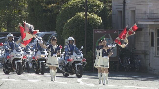 高齢者を交通事故の被害者にも加害者にもさせない 21日から秋の全国交通安全運動 山口県庁前で出発式|TBS NEWS DIG