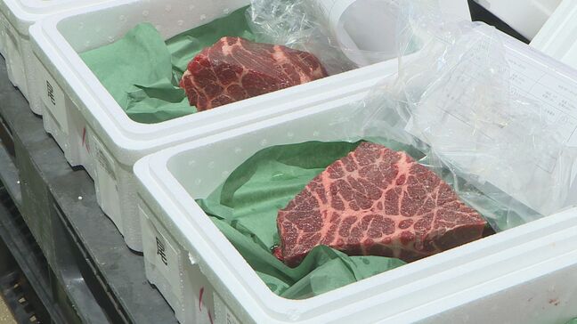 最高値は尾の身1キロ20万円「サシの入り方、身の色、きめの細やかさにひかれた」 関鯨丸が捕獲ナガスクジラ生肉 下関で競り|TBS NEWS DIG