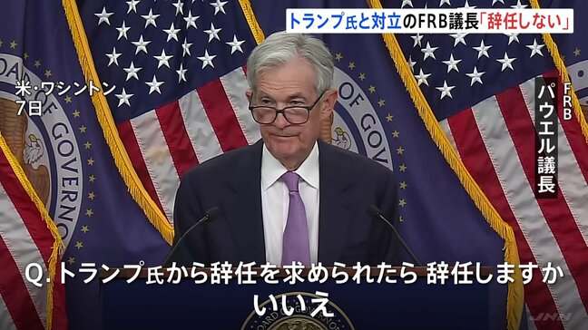 “またトラ”揺れるFRBの独立性　パウエル議長は「辞任しない」と明言も待ち受けるいばらの道|TBS NEWS DIG