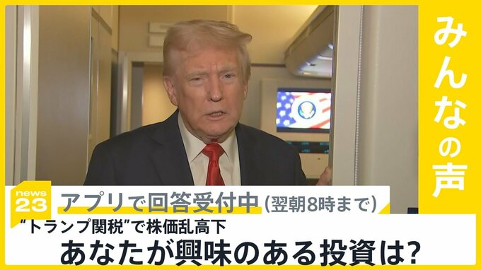 “トランプ関税”で株価乱高下 資金は「金(ゴールド)」へ…あなたが興味のある投資は？【news23】|TBS NEWS DIG