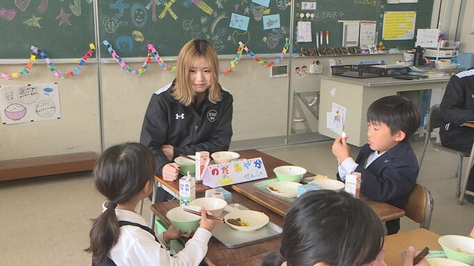 「本命一着！」給食にボートレース給食　ゲストはボートレーサー　山口・下関　|　山口のニュース・天気・防災｜tys NEWS｜ｔｙｓテレビ山口