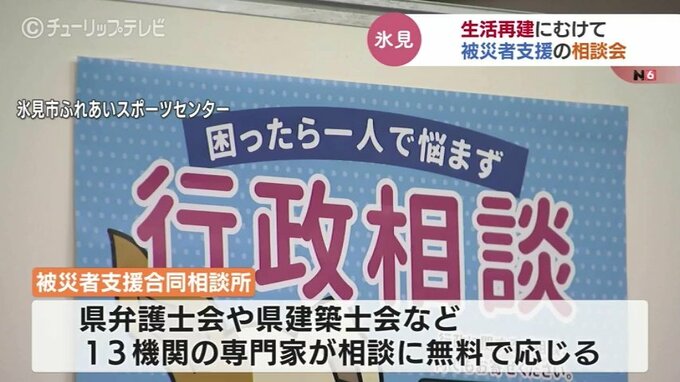 被災地氷見に合同相談所　住宅ローン返済の免除や減額　住まいやお金に関する相談多数　富山|TBS NEWS DIG