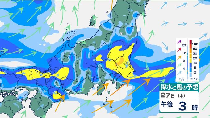 関東甲信は27日にかけ「警報級の大雨」のおそれ　東京は激しい雷雨「2度のピーク」に警戒…北〜西日本の広範囲で大気不安定|TBS NEWS DIG