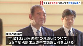 「年収103万円の壁」引き上げを訴える見通し　石破総理が所信表明演説へ|TBS NEWS DIG