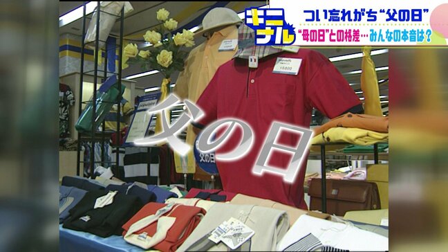 「あぁ父の日、覚えてなかった」6月15日は…つい忘れがちな「父の日」  母の日との格差は20％…みんなの意識がキニナル|TBS NEWS DIG