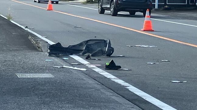 軽乗用車のあと乗用車にも　男性はねられ死亡　現場は信号機や横断歩道がない直線道路　山梨|TBS NEWS DIG