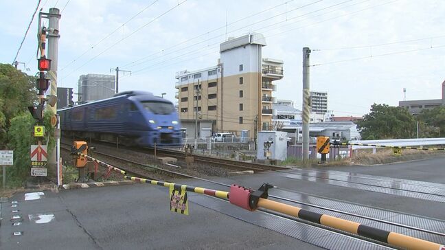 車いすの男性が列車にはねられ死亡 警報機・遮断機のあるJR日豊本線の踏切内 大分・別府市|TBS NEWS DIG