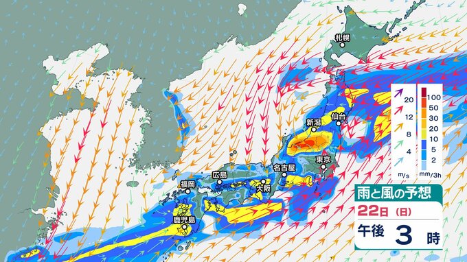【大雨情報】西日本から東日本の日本海側　雷を伴い“非常に激しい雨”災害級の大雨のおそれ  太平洋側でもさらに雨量増　あすも西日本から東北地方にかけて非常に激しい雨が降る見込み　土砂災害や河川の増水や氾濫に厳重に警戒【雨風シミュレーション】|TBS NEWS DIG