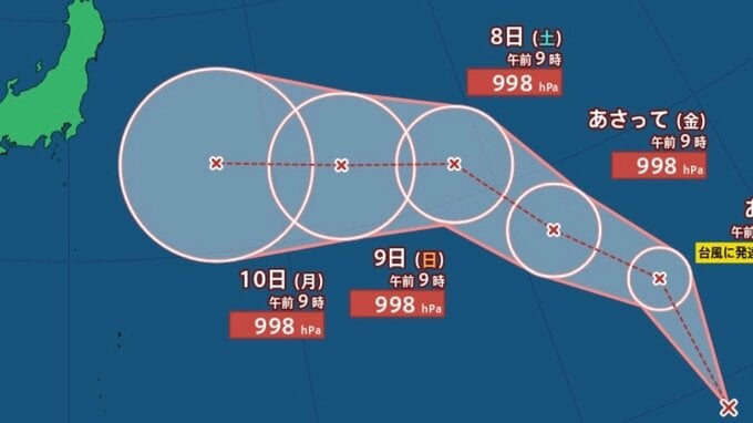 【台風のたまご】最大瞬間風速23 m/s 新たな「熱帯低気圧」が発生　台風に発達する見込み　今後の進路は、日本に接近か？雨・風シミュレーションを確認【気象庁5日午前10時30分発表】|TBS NEWS DIG