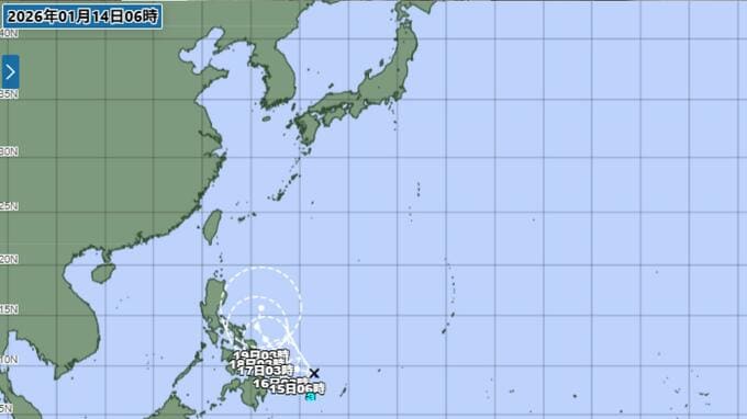 【台風情報】2026年「台風1号」日本の南海上で発生へ　1月発生は7年ぶり　気象庁発表|TBS NEWS DIG