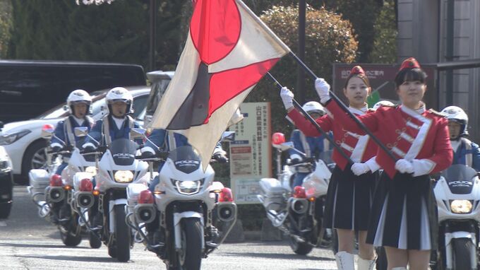「交通安全県やまぐちを実現」　春の全国交通安全運動出発式　山口市|TBS NEWS DIG