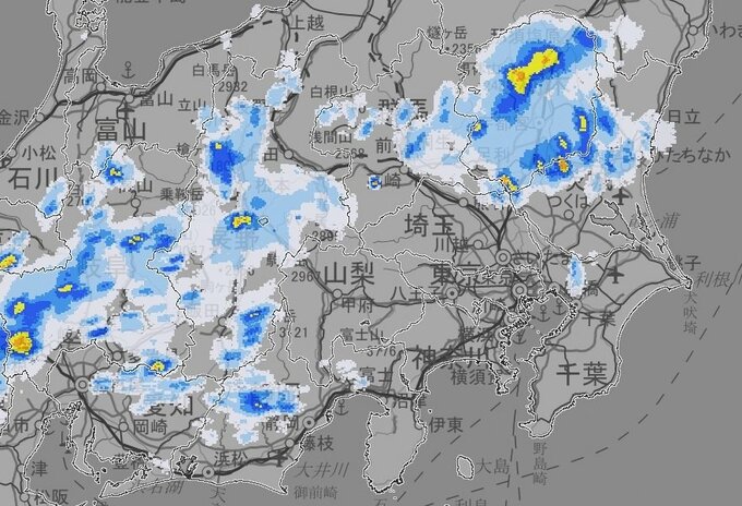 関東甲信　山沿いや内陸で非常に激しい雨が降る所も　今夜遅くにかけてとあす昼過ぎから夜遅くにかけて警報級の大雨となる可能性|TBS NEWS DIG
