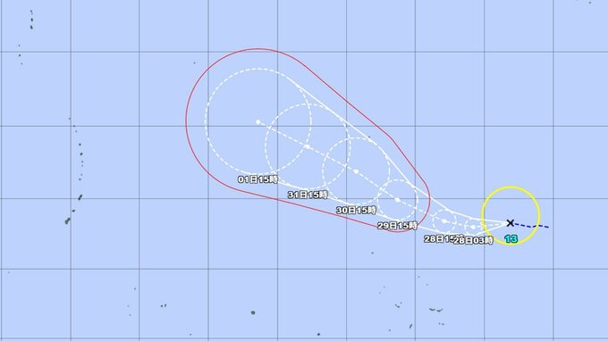 【台風情報】台風13号(ドルフィン)発生　最大瞬間風速 70 m/s予想...今後は「非常に強い勢力」に　勢力、進路予想を詳しく　今後の全国の天気を画像で　気象庁　|　山形のニュース│TUYテレビユー山形