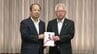 【創立100周年】八幡浜市の堀田建設が創業地・伊方町に寄付金 町内児童全員に通学帽も贈呈　|　愛媛のニュース - Nスタえひめ｜あいテレビは6チャンネル