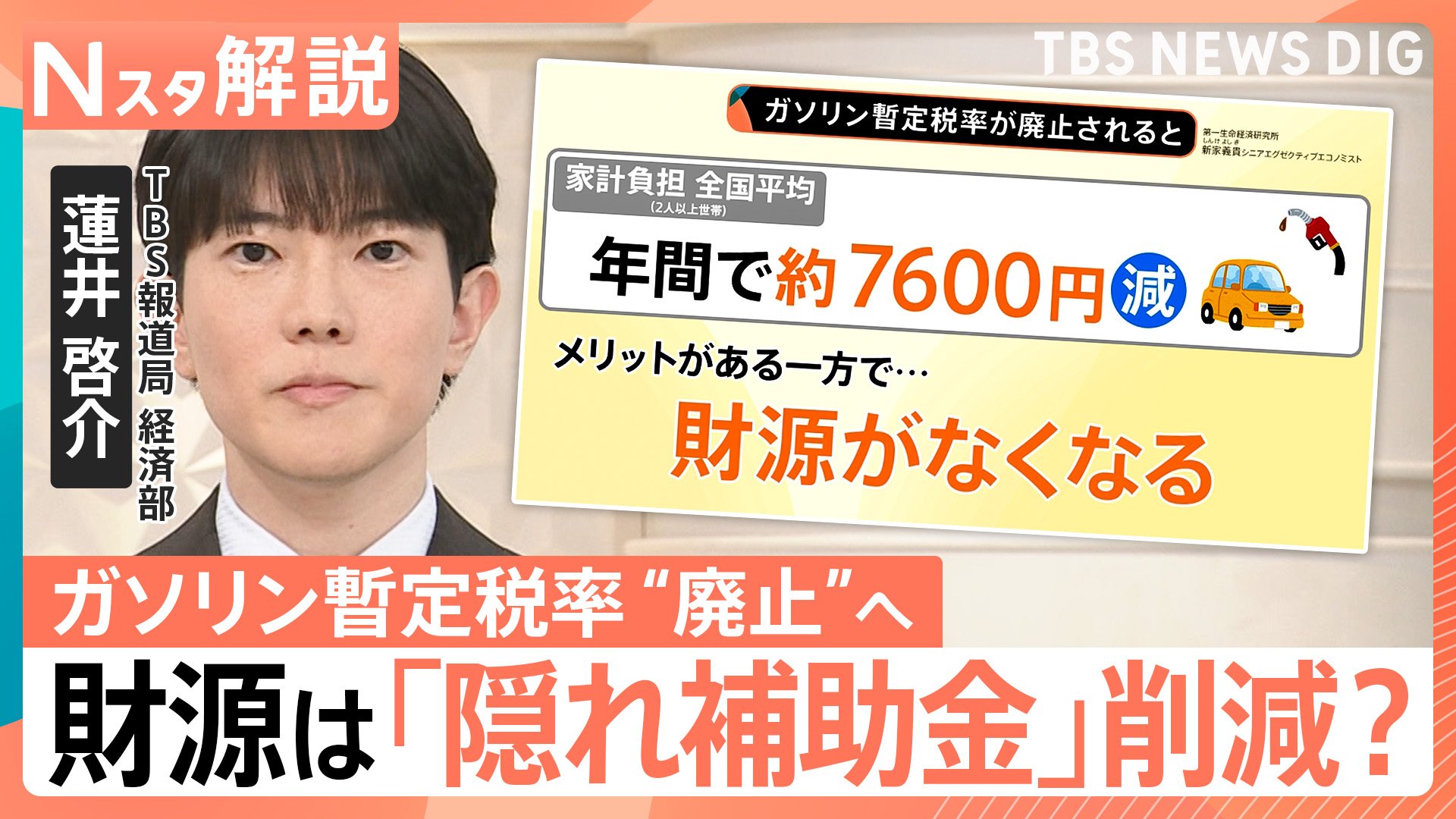 ガソリン暫定税率“年内廃止”へ ”急務”の財源確保は「隠れ補助金」の