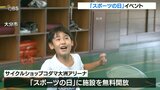 10月10日はスポーツの日 運動施設無料開放 家族連れなどがバスケットやバドミントンを楽しむ 大分 | 大分のニュース|OBS NEWS|大分放送