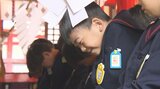 幼稚園児60人が七五三参り 手作りの千歳飴の袋を持って笑顔で記念撮影 大分 | 大分のニュース|OBS NEWS|大分放送