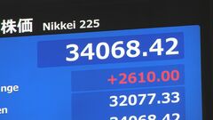 【速報】日経平均株価が反発　一時2600円以上の値上がり| TBS CROSS DIG with Bloomberg