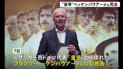 「皇帝」サッカー西ドイツ代表　ベッケンバウアー氏死去| TBS CROSS DIG with Bloomberg