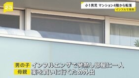 インフルで発熱の小1男児がマンション4階から転落か 母親が薬買いに外出し一人に 東京・杉並区|TBS NEWS DIG